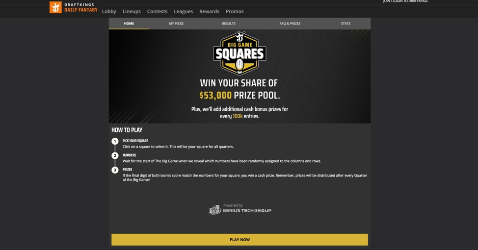 draftkings squares